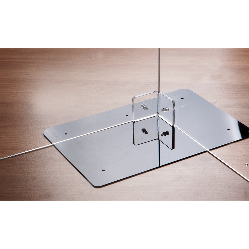 Corona prevention transparent acrylic 1-person partition U-shaped