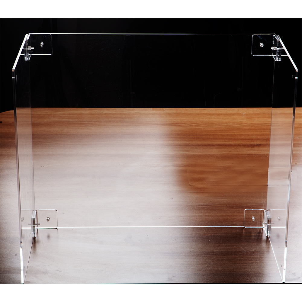 Corona prevention transparent acrylic 1-person partition U-shaped