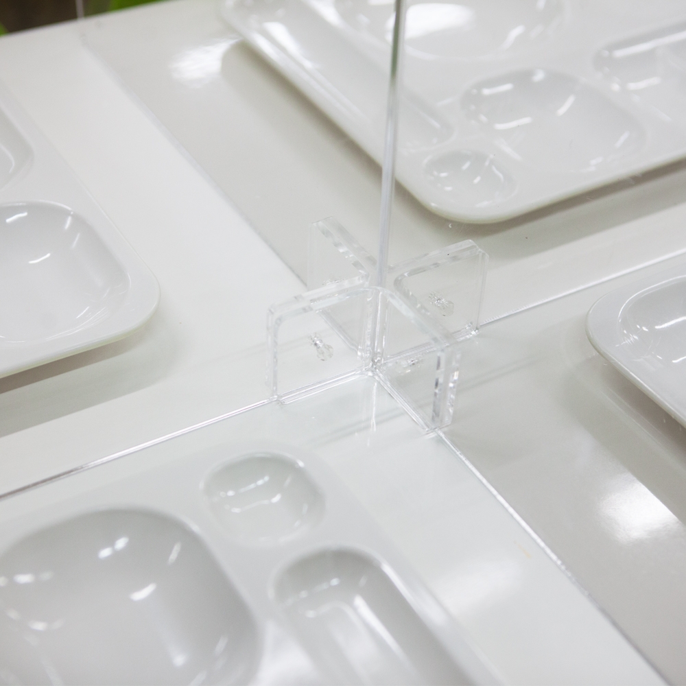 Corona prevention transparent acrylic partition 6-piece set