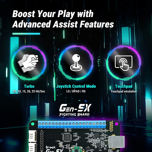 Brook Gen-5X PS5 Xbox Series Switch Multi-Console Fighting Board